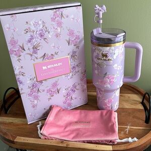Stanley x LoveShackFancy Happy Thoughts Purple Floral Mug and Box Set